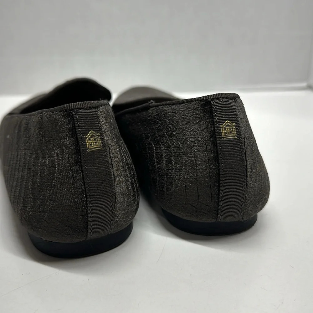 Birdies The Starling Loafers Slip On Shoes Python Snake Velvet Dark Gray Size 8 - Picture 4 of 9